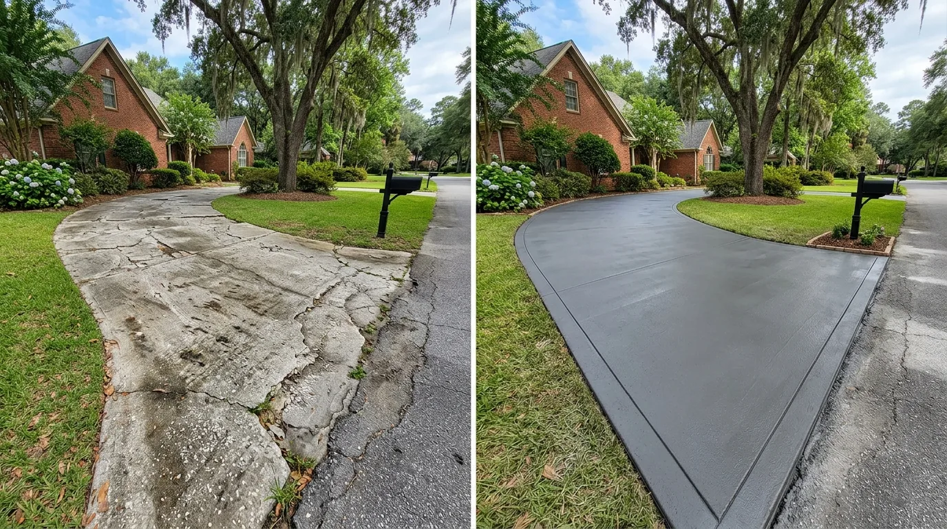 Concrete Resurfacing vs. Replacement in Haltom City TX