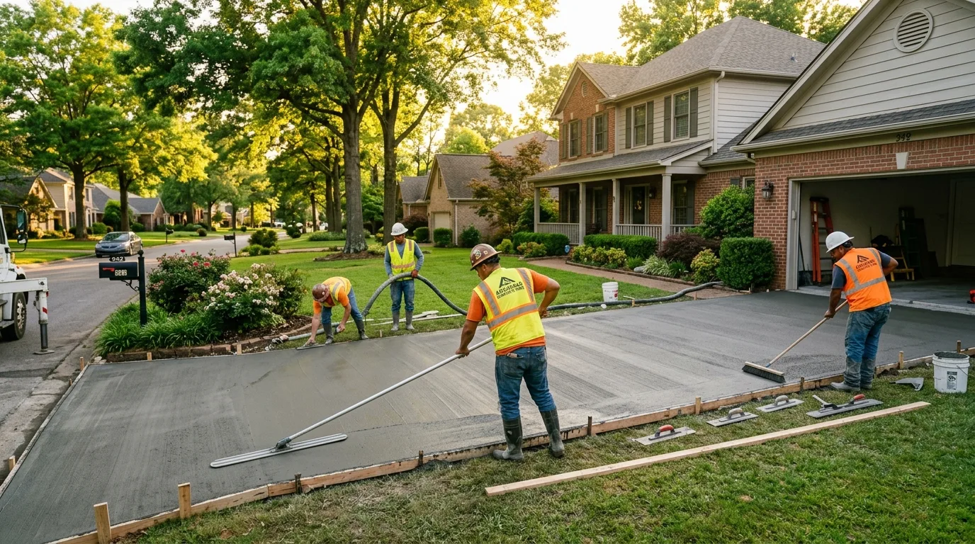 Professional concrete services in Haltom City, Texas